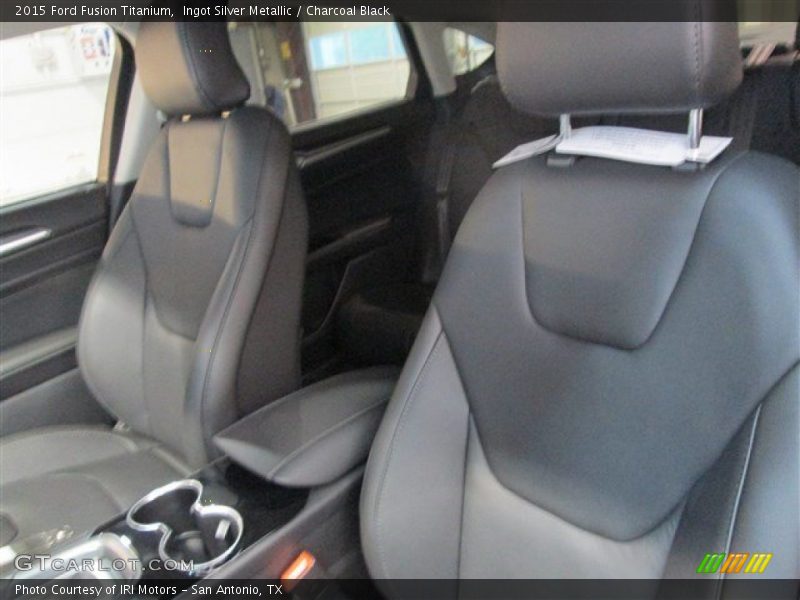 Ingot Silver Metallic / Charcoal Black 2015 Ford Fusion Titanium
