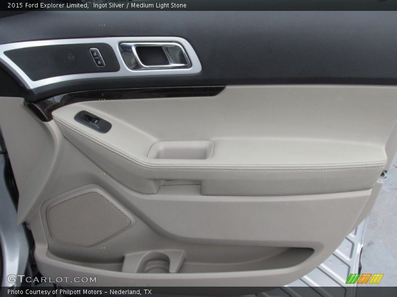 Ingot Silver / Medium Light Stone 2015 Ford Explorer Limited