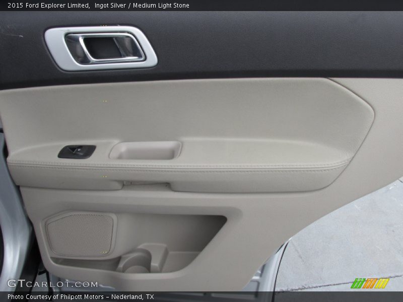 Ingot Silver / Medium Light Stone 2015 Ford Explorer Limited
