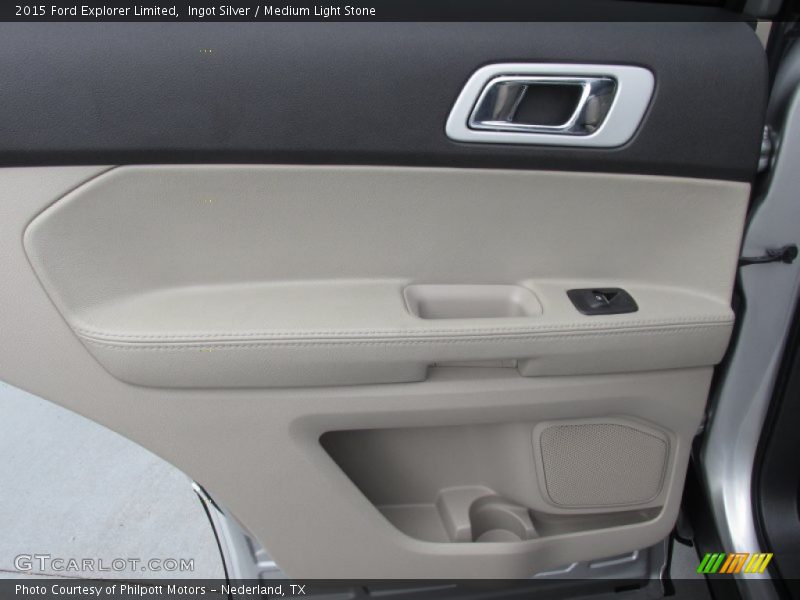 Ingot Silver / Medium Light Stone 2015 Ford Explorer Limited