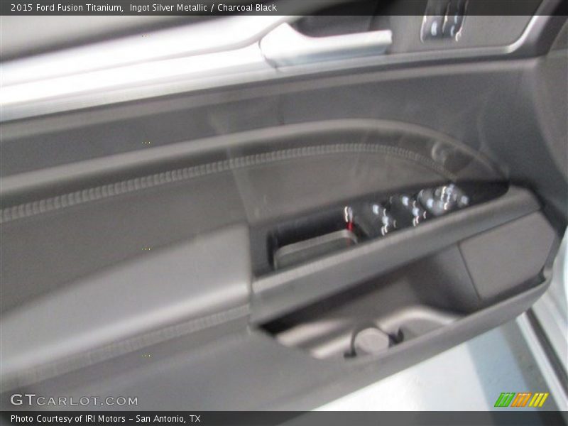 Ingot Silver Metallic / Charcoal Black 2015 Ford Fusion Titanium
