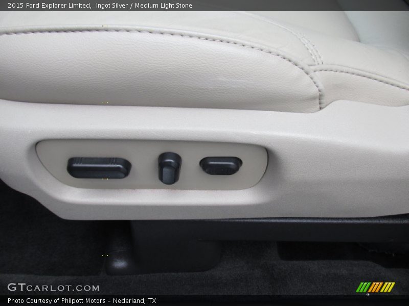 Ingot Silver / Medium Light Stone 2015 Ford Explorer Limited
