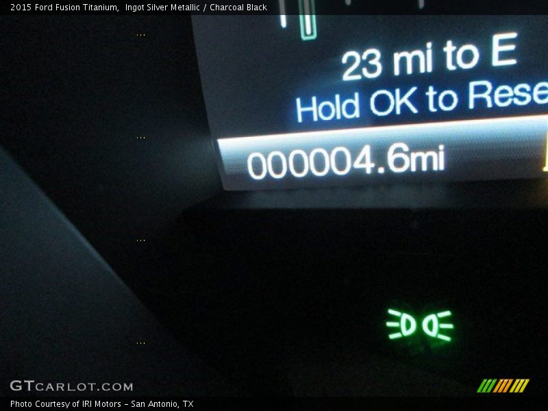 Ingot Silver Metallic / Charcoal Black 2015 Ford Fusion Titanium