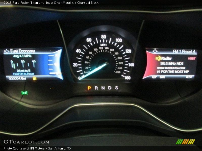 Ingot Silver Metallic / Charcoal Black 2015 Ford Fusion Titanium