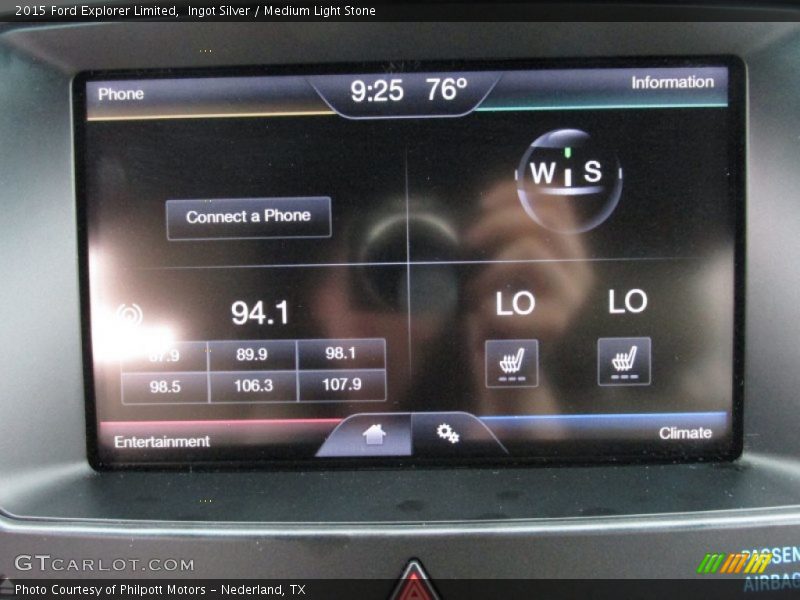 Ingot Silver / Medium Light Stone 2015 Ford Explorer Limited