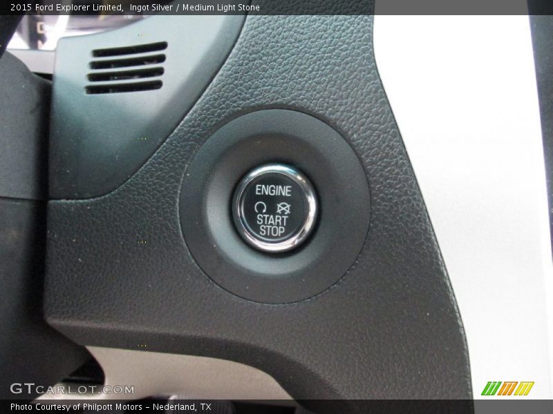 Ingot Silver / Medium Light Stone 2015 Ford Explorer Limited