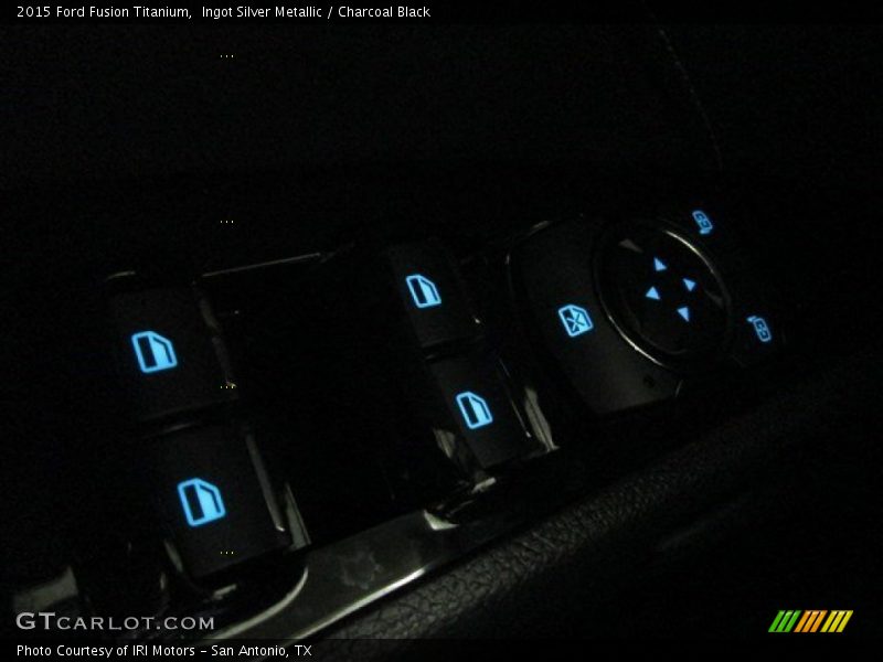 Ingot Silver Metallic / Charcoal Black 2015 Ford Fusion Titanium