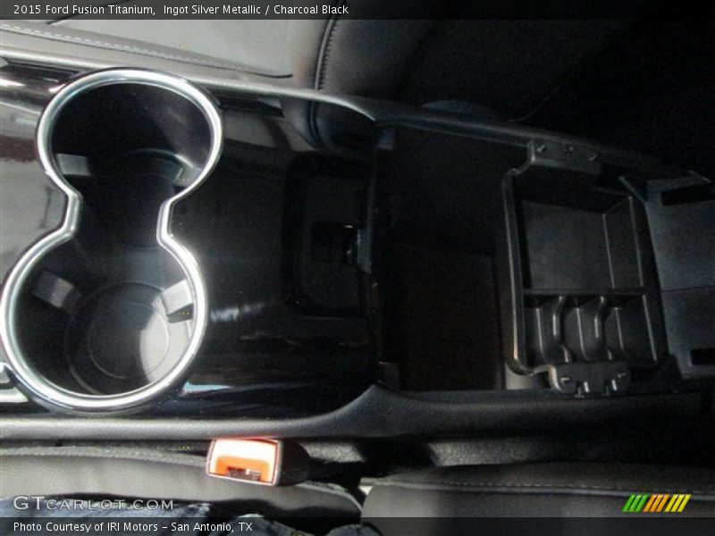 Ingot Silver Metallic / Charcoal Black 2015 Ford Fusion Titanium