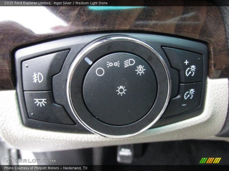 Ingot Silver / Medium Light Stone 2015 Ford Explorer Limited