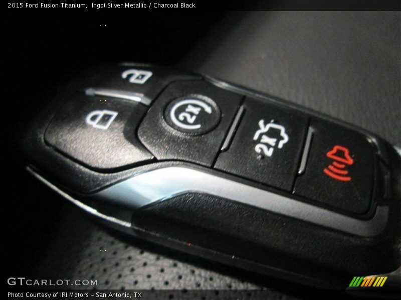 Ingot Silver Metallic / Charcoal Black 2015 Ford Fusion Titanium