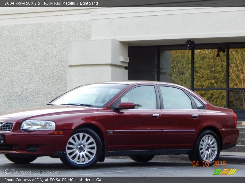 Ruby Red Metallic / Light Sand 2004 Volvo S80 2.9
