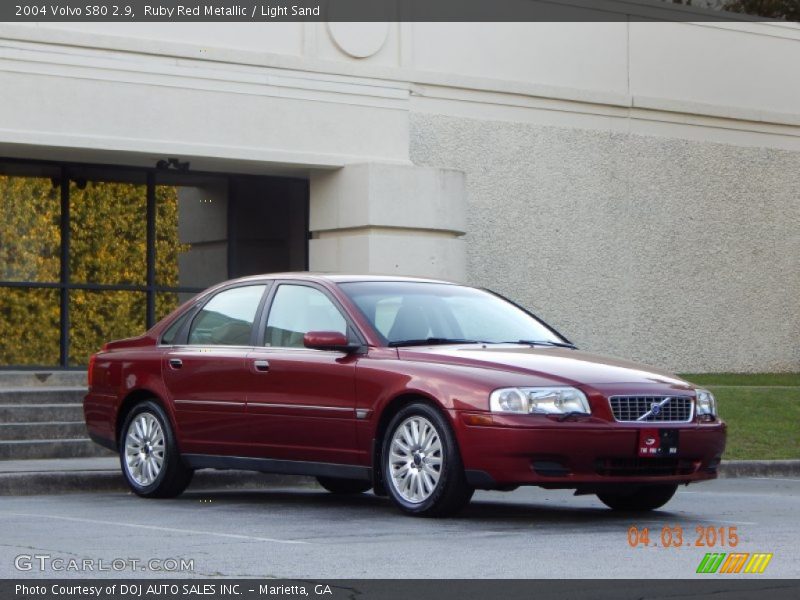 Ruby Red Metallic / Light Sand 2004 Volvo S80 2.9