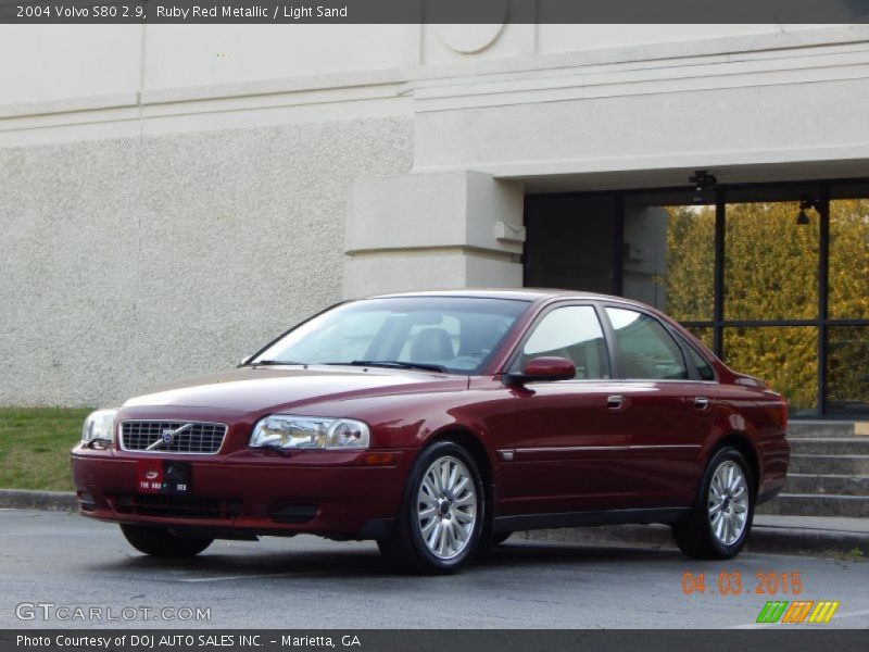 Ruby Red Metallic / Light Sand 2004 Volvo S80 2.9