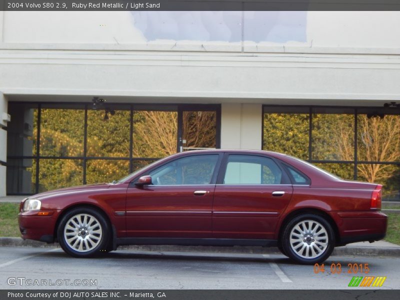 Ruby Red Metallic / Light Sand 2004 Volvo S80 2.9