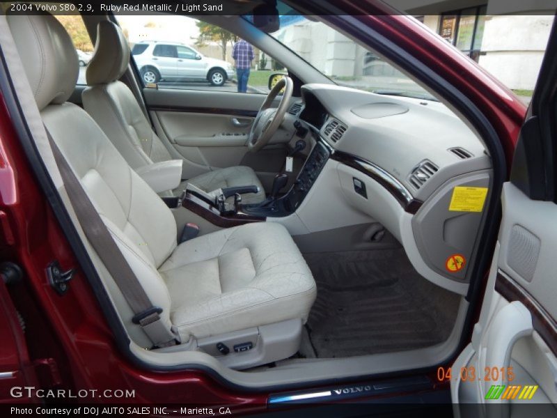 Ruby Red Metallic / Light Sand 2004 Volvo S80 2.9