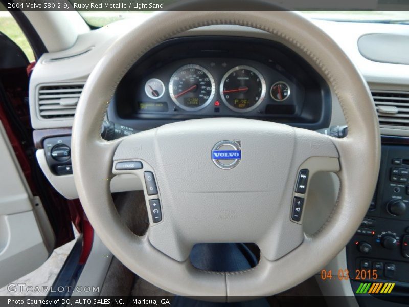 Ruby Red Metallic / Light Sand 2004 Volvo S80 2.9