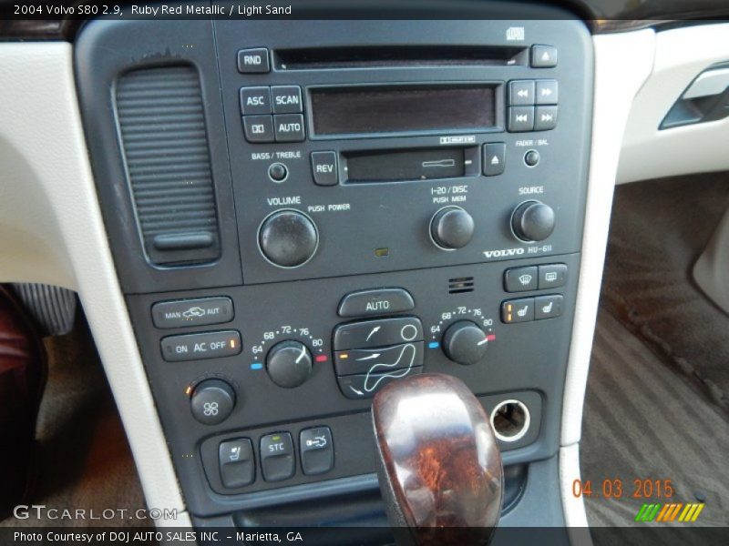 Ruby Red Metallic / Light Sand 2004 Volvo S80 2.9