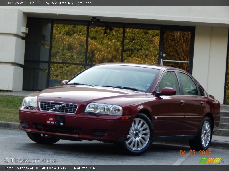 Ruby Red Metallic / Light Sand 2004 Volvo S80 2.9