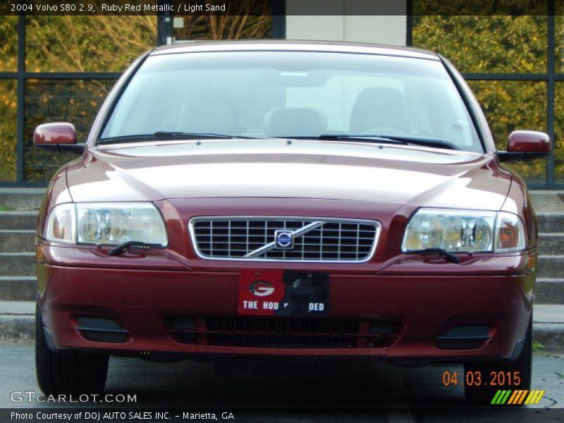 Ruby Red Metallic / Light Sand 2004 Volvo S80 2.9