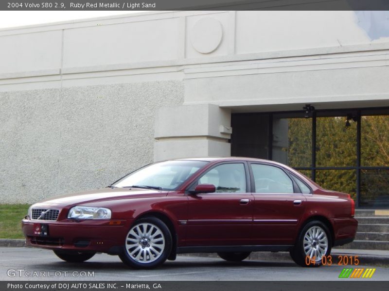 Ruby Red Metallic / Light Sand 2004 Volvo S80 2.9