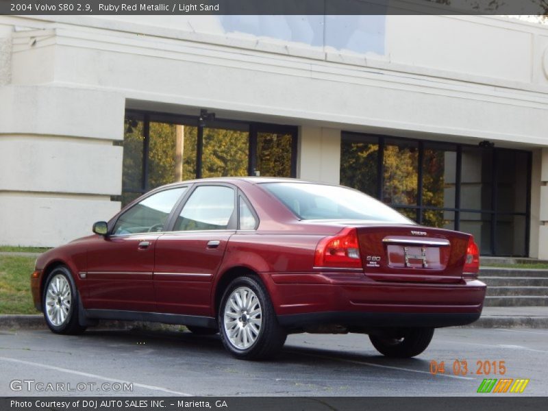 Ruby Red Metallic / Light Sand 2004 Volvo S80 2.9