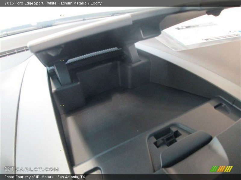 White Platinum Metallic / Ebony 2015 Ford Edge Sport