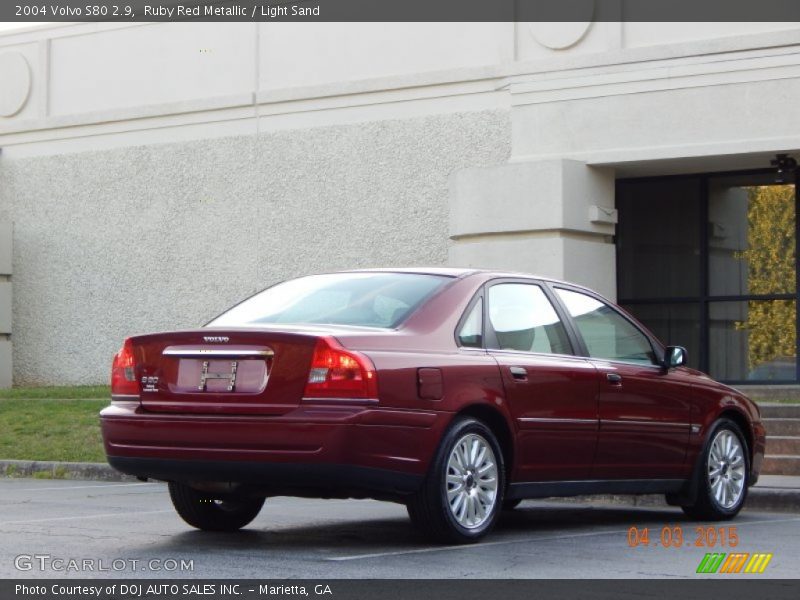 Ruby Red Metallic / Light Sand 2004 Volvo S80 2.9