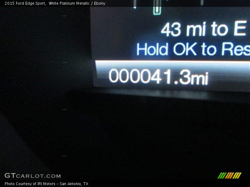 White Platinum Metallic / Ebony 2015 Ford Edge Sport
