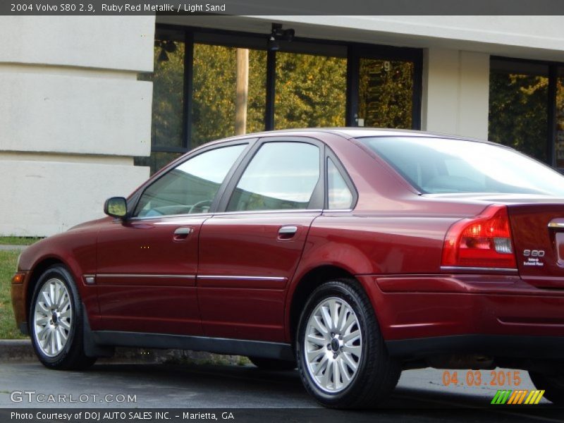 Ruby Red Metallic / Light Sand 2004 Volvo S80 2.9