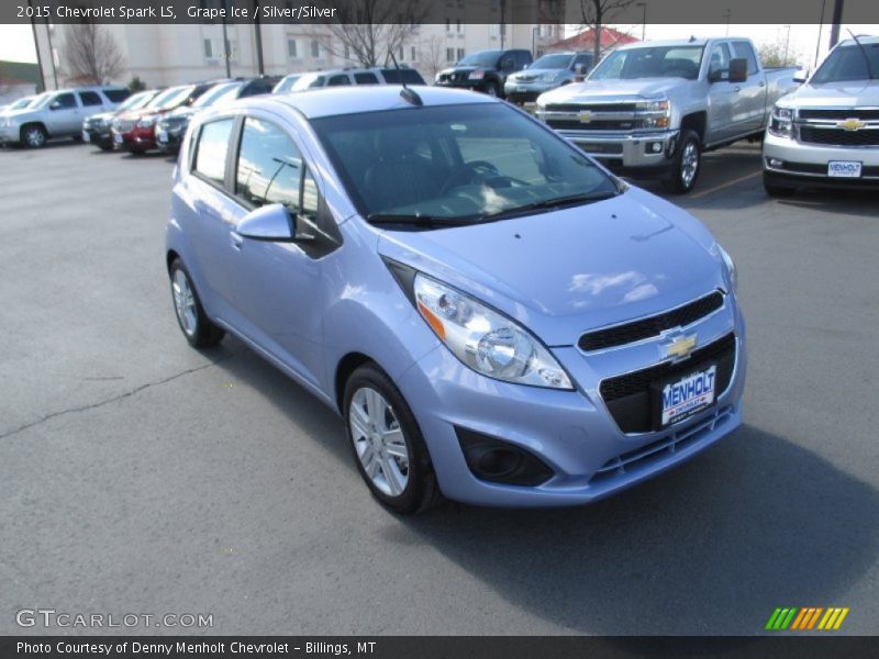 Grape Ice / Silver/Silver 2015 Chevrolet Spark LS