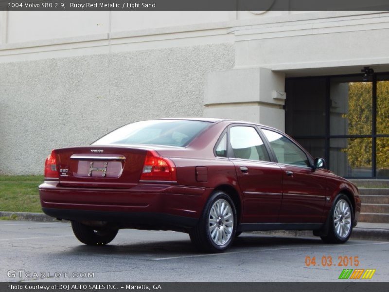 Ruby Red Metallic / Light Sand 2004 Volvo S80 2.9