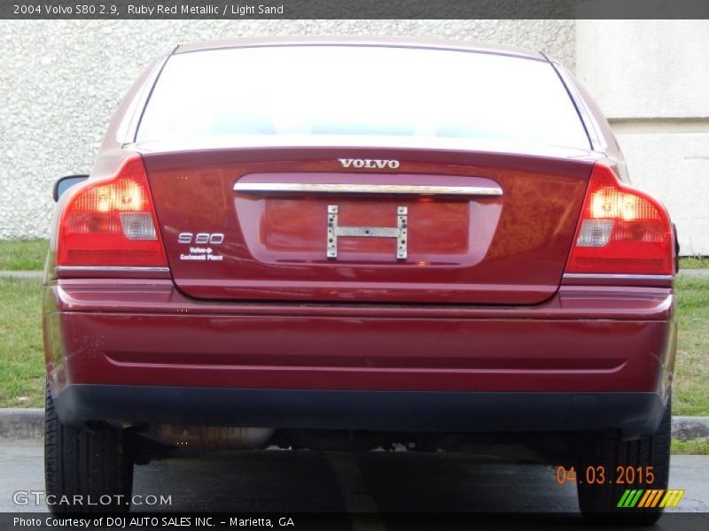 Ruby Red Metallic / Light Sand 2004 Volvo S80 2.9
