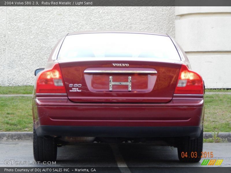 Ruby Red Metallic / Light Sand 2004 Volvo S80 2.9