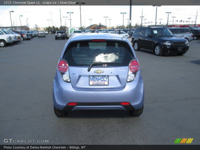 Grape Ice / Silver/Silver 2015 Chevrolet Spark LS