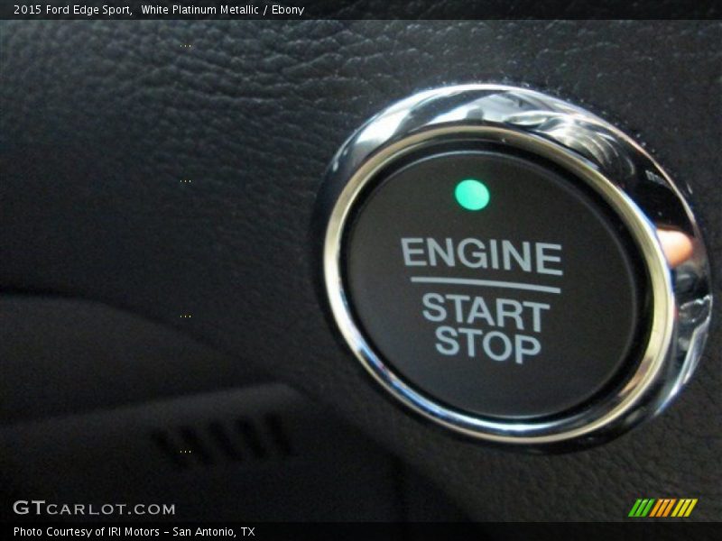 White Platinum Metallic / Ebony 2015 Ford Edge Sport