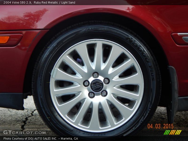 Ruby Red Metallic / Light Sand 2004 Volvo S80 2.9