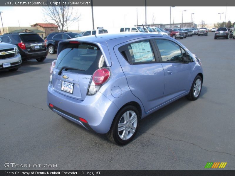 Grape Ice / Silver/Silver 2015 Chevrolet Spark LS