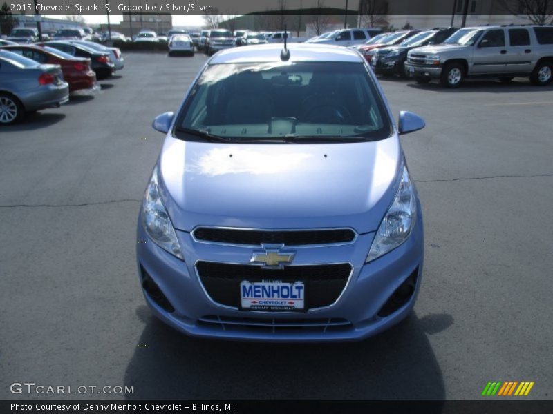 Grape Ice / Silver/Silver 2015 Chevrolet Spark LS
