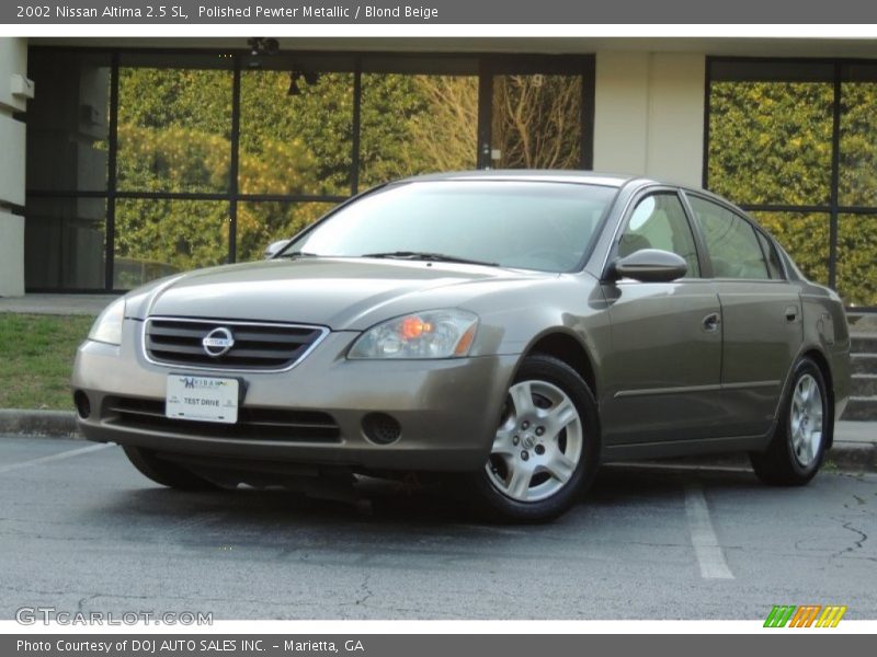 Polished Pewter Metallic / Blond Beige 2002 Nissan Altima 2.5 SL