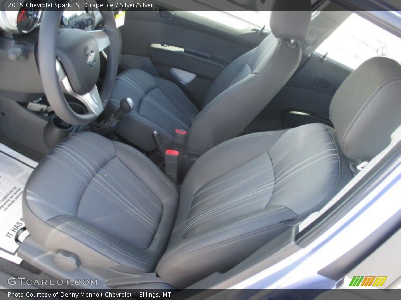 Grape Ice / Silver/Silver 2015 Chevrolet Spark LS