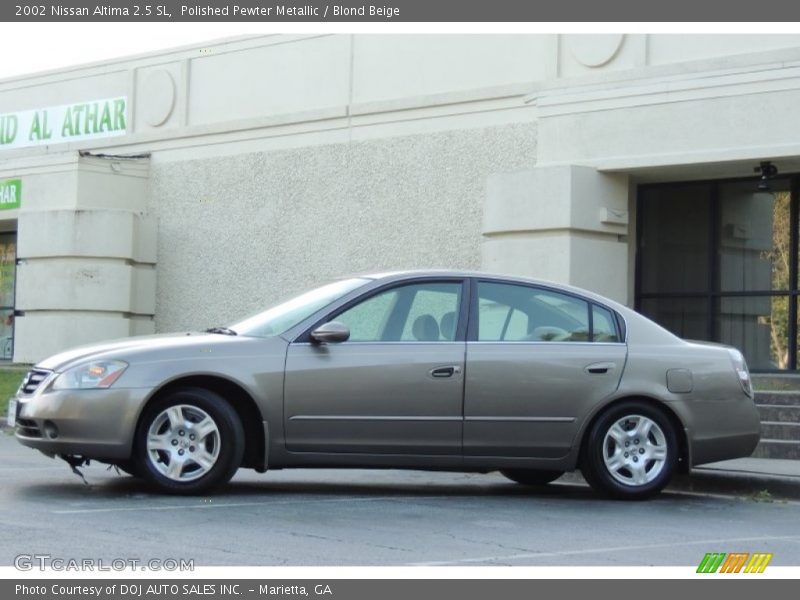 Polished Pewter Metallic / Blond Beige 2002 Nissan Altima 2.5 SL