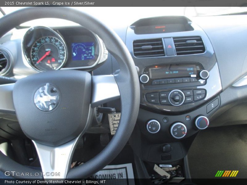 Grape Ice / Silver/Silver 2015 Chevrolet Spark LS