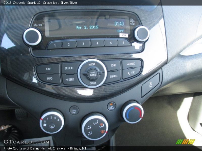 Grape Ice / Silver/Silver 2015 Chevrolet Spark LS