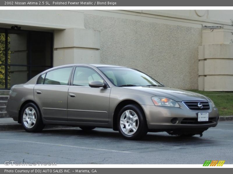 Polished Pewter Metallic / Blond Beige 2002 Nissan Altima 2.5 SL