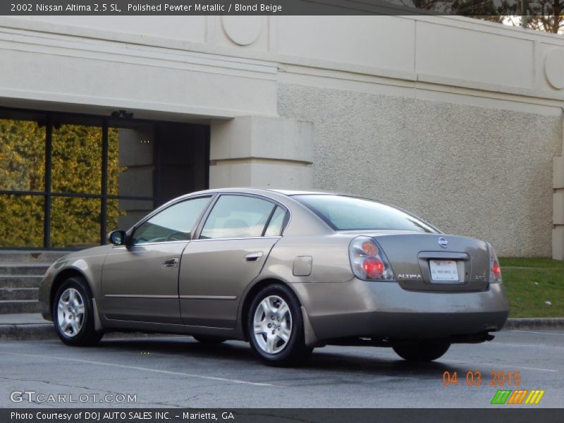 Polished Pewter Metallic / Blond Beige 2002 Nissan Altima 2.5 SL