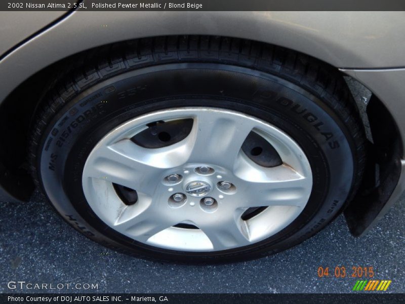 Polished Pewter Metallic / Blond Beige 2002 Nissan Altima 2.5 SL