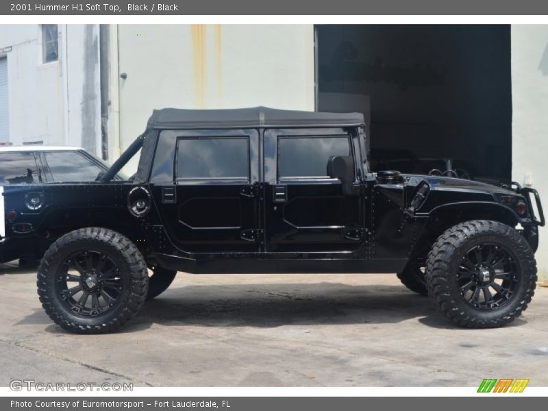 Black / Black 2001 Hummer H1 Soft Top