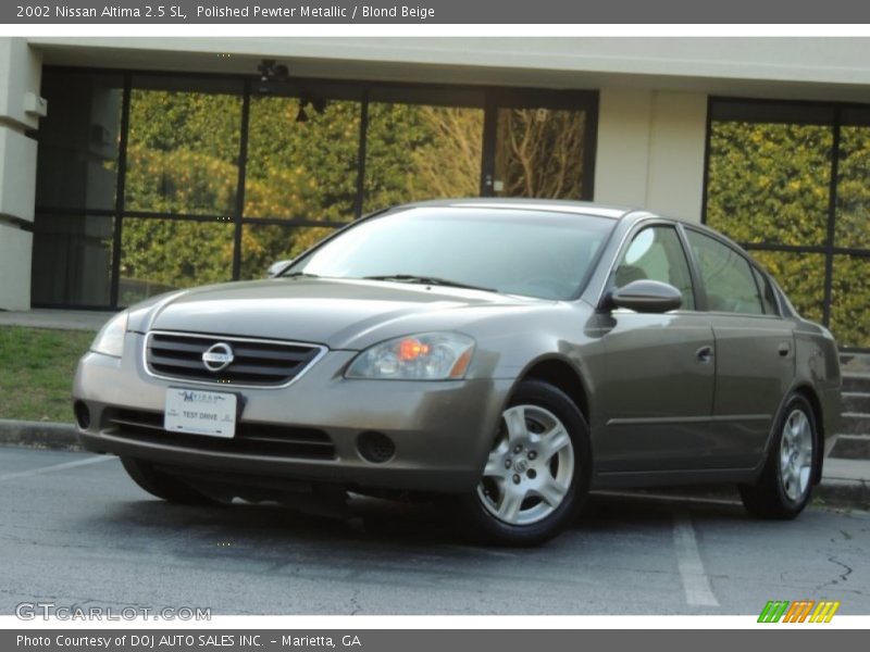 Polished Pewter Metallic / Blond Beige 2002 Nissan Altima 2.5 SL