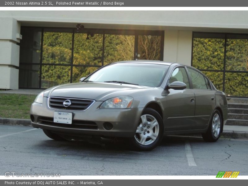 Polished Pewter Metallic / Blond Beige 2002 Nissan Altima 2.5 SL