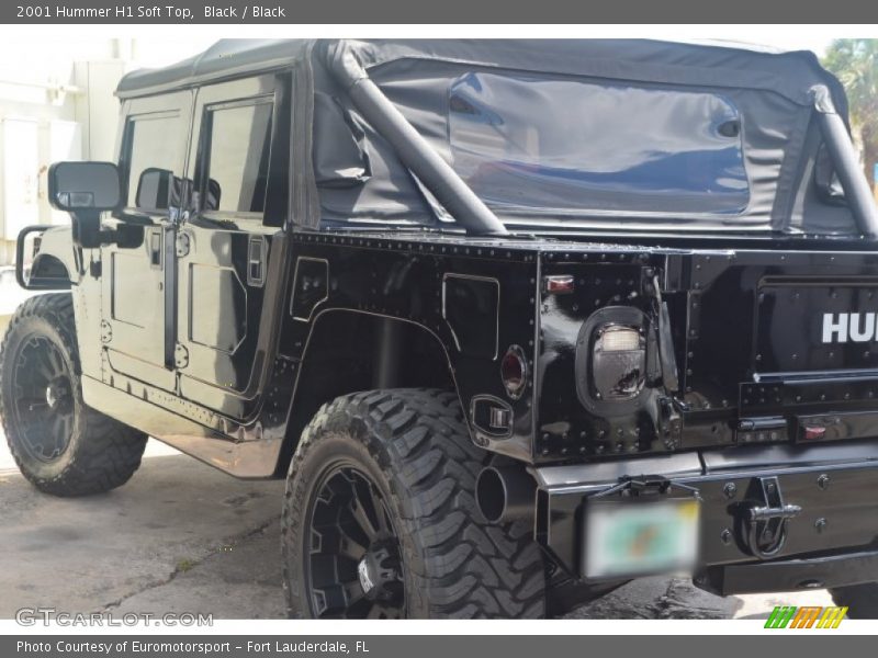 Black / Black 2001 Hummer H1 Soft Top